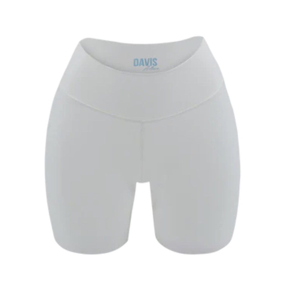DAVIS ACTIVE BIKER SHORTS IN IVORY